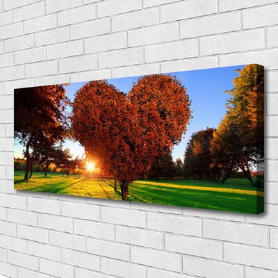 Leinwand-Bilder Sonne Bäume Natur