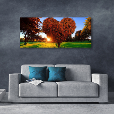 Leinwand-Bilder Sonne Bäume Natur