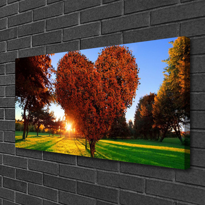 Leinwand-Bilder Sonne Bäume Natur