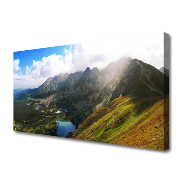 Leinwand-Bilder Gebirge Wiese Landschaft
