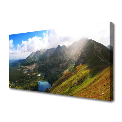 Leinwand-Bilder Gebirge Wiese Landschaft