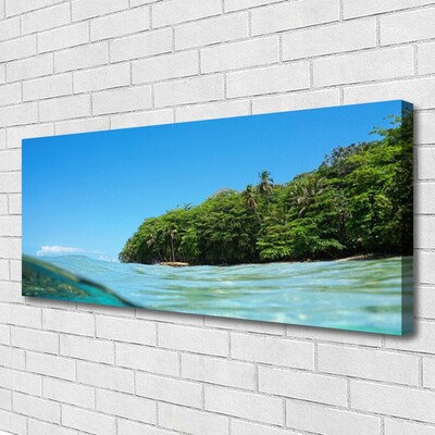 Leinwand-Bilder Meer Bäume Landschaft