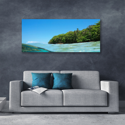 Leinwand-Bilder Meer Bäume Landschaft