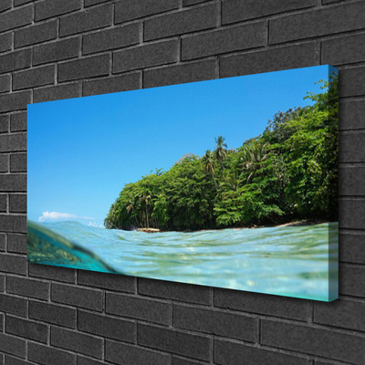 Leinwand-Bilder Meer Bäume Landschaft