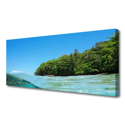 Leinwand-Bilder Meer Bäume Landschaft