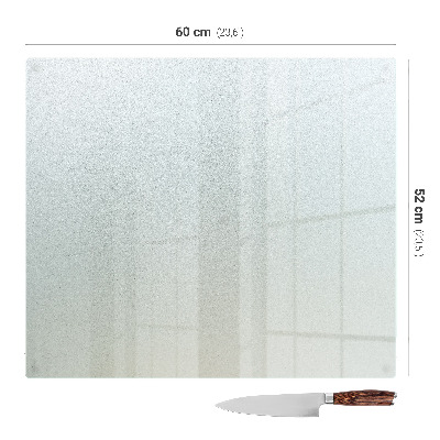 Abdeckplatte Ceranfeld in rechteckiger Form aus halbtransparentem Material