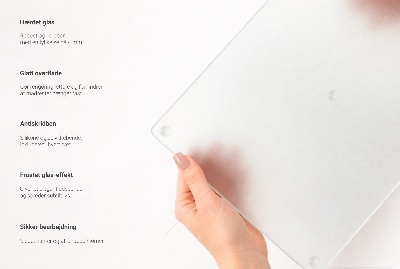 Abdeckplatte Ceranfeld in rechteckiger Form aus halbtransparentem Material