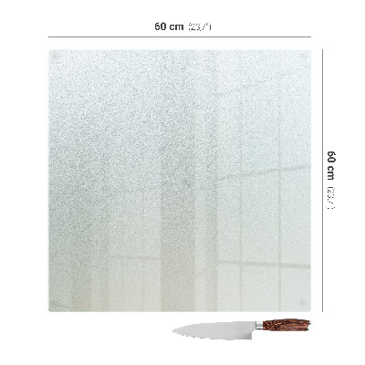 Herdabdeckplatte Glas in quadratischer Form und halbtransparent