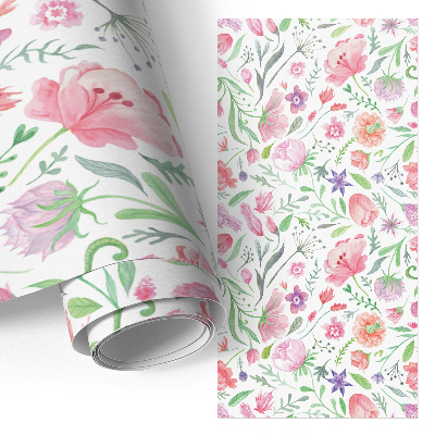 Folie für Möbel mit Pastellflora-Motiv