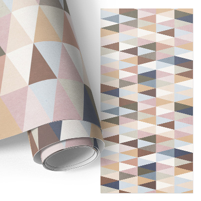 Möbelsticker mit pastellfarbenem geometrischem Muster