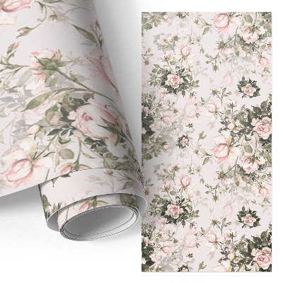 Folie für Möbel mit Vintage-Blumenmuster