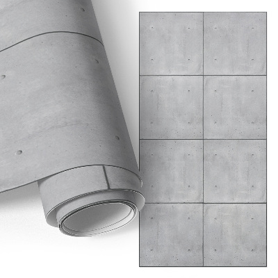 Folie für Möbel mit Betonplatten-Optik