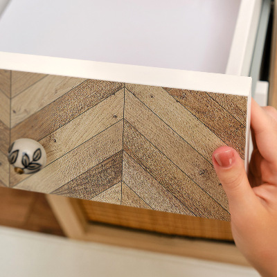 Klebefolie für möbel Rustikales fischgrätmuster