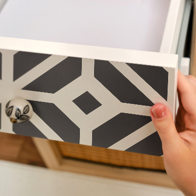 Klebefolie für möbel Schwarz-weißes muster