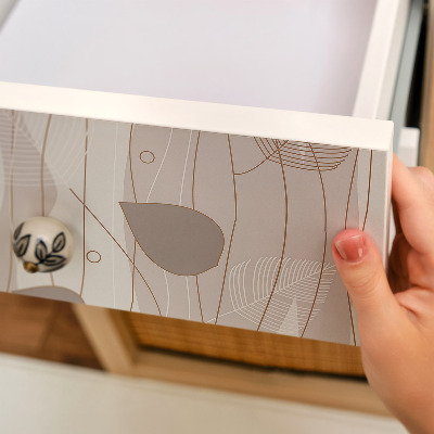 Möbelsticker Blattmuster