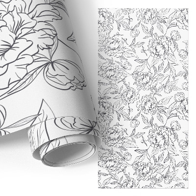 Klebefolie für Möbel mit dekorativem Blumenmuster