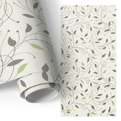 Möbelfolie mit kleinem Blättermotiv