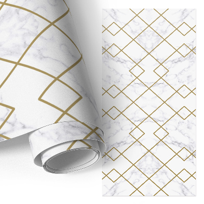 Möbel-Klebefolie mit Marmorgeometrie