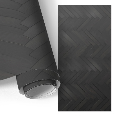 Möbelfolie mit dunklem Fischgrätmuster