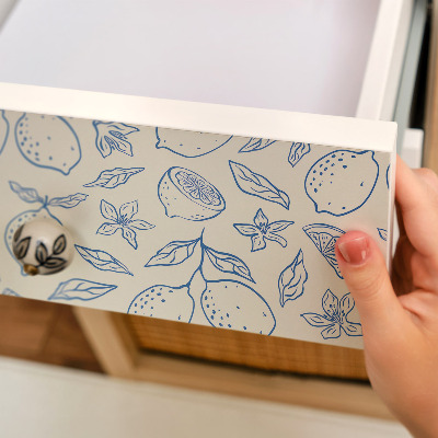 Folie für möbel Zitrusmuster