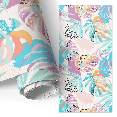 Klebefolie Möbel mit farbenfrohem exotischem Motiv