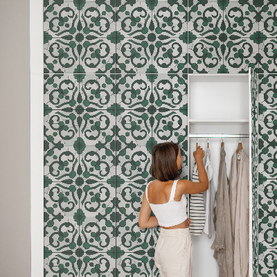 Folie für möbel Grüne ornamente