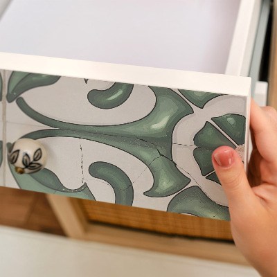 Möbelsticker Grüne ornamente