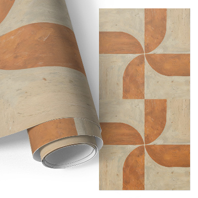 Möbelfolie mit bemaltem Windmühlenmotiv