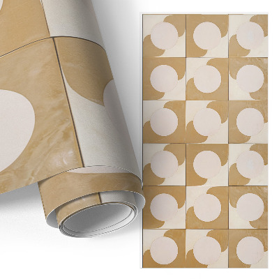 Möbel-Klebefolie mit senffarbenem Design