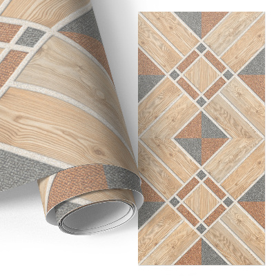 Möbelsticker mit Holzmosaik-Design