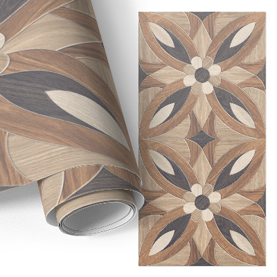 Möbelfolie Holzblumen