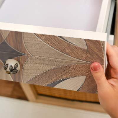 Möbelfolie Holzblumen