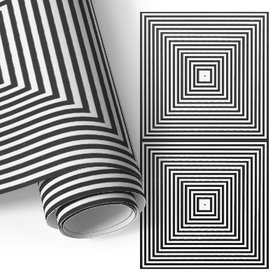 Klebefolie für Möbel mit Quadratillusion