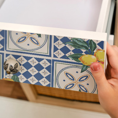 Möbelsticker Zitronenmuster