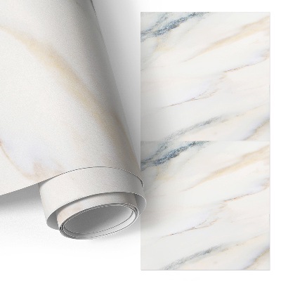 Möbelfolie mit hellem Marmor‑Design