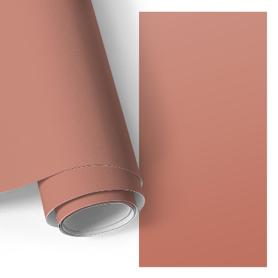 Möbel-Klebefolie in ziegelroter Farbe