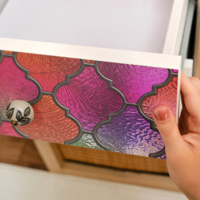 Möbelsticker Regenbogenfarbenes buntglas