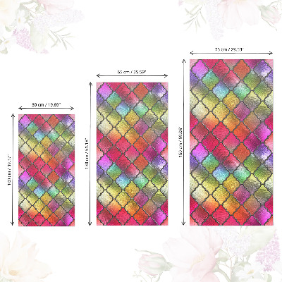 Möbelsticker Regenbogenfarbenes buntglas