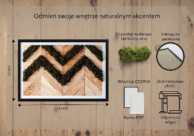 Stylegreen moosbild Fischgrät-dielen