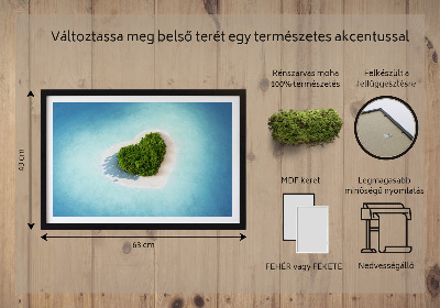 Moosbild Herzförmige Insel