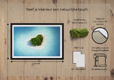 Moosbild Herzförmige Insel