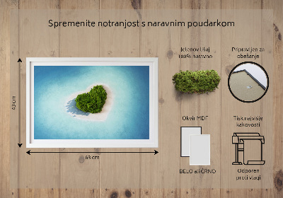 Moosbild Herzförmige Insel