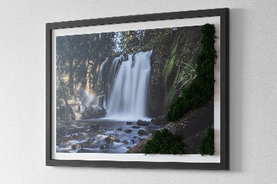 Stylegreen moosbild Wasserfall von Bäumen umgeben