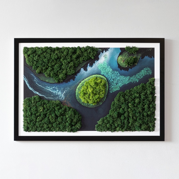 Stylegreen moosbild Insel auf den Backwaters