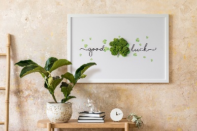 Stylegreen moosbild Die Inschrift Good Luck Klee