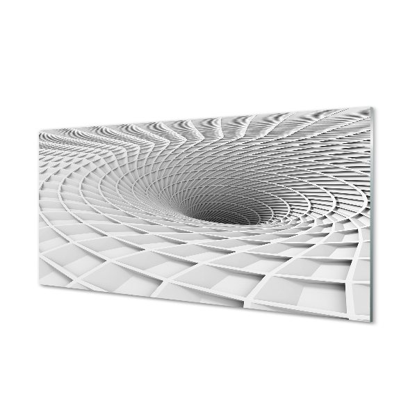 Glasbilder 3d-geometrische einfülltrichter