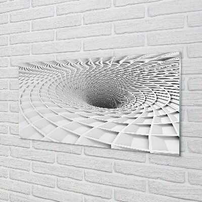 Glasbilder 3d-geometrische einfülltrichter