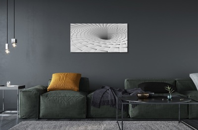 Glasbilder 3d-geometrische einfülltrichter