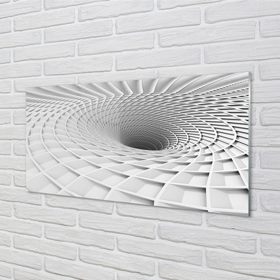 Glasbilder 3d-geometrische einfülltrichter