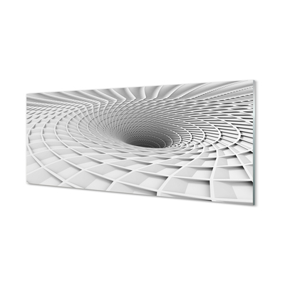 Glasbilder 3d-geometrische einfülltrichter